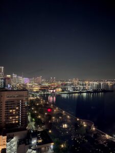 夜のマリンタワーからの景色