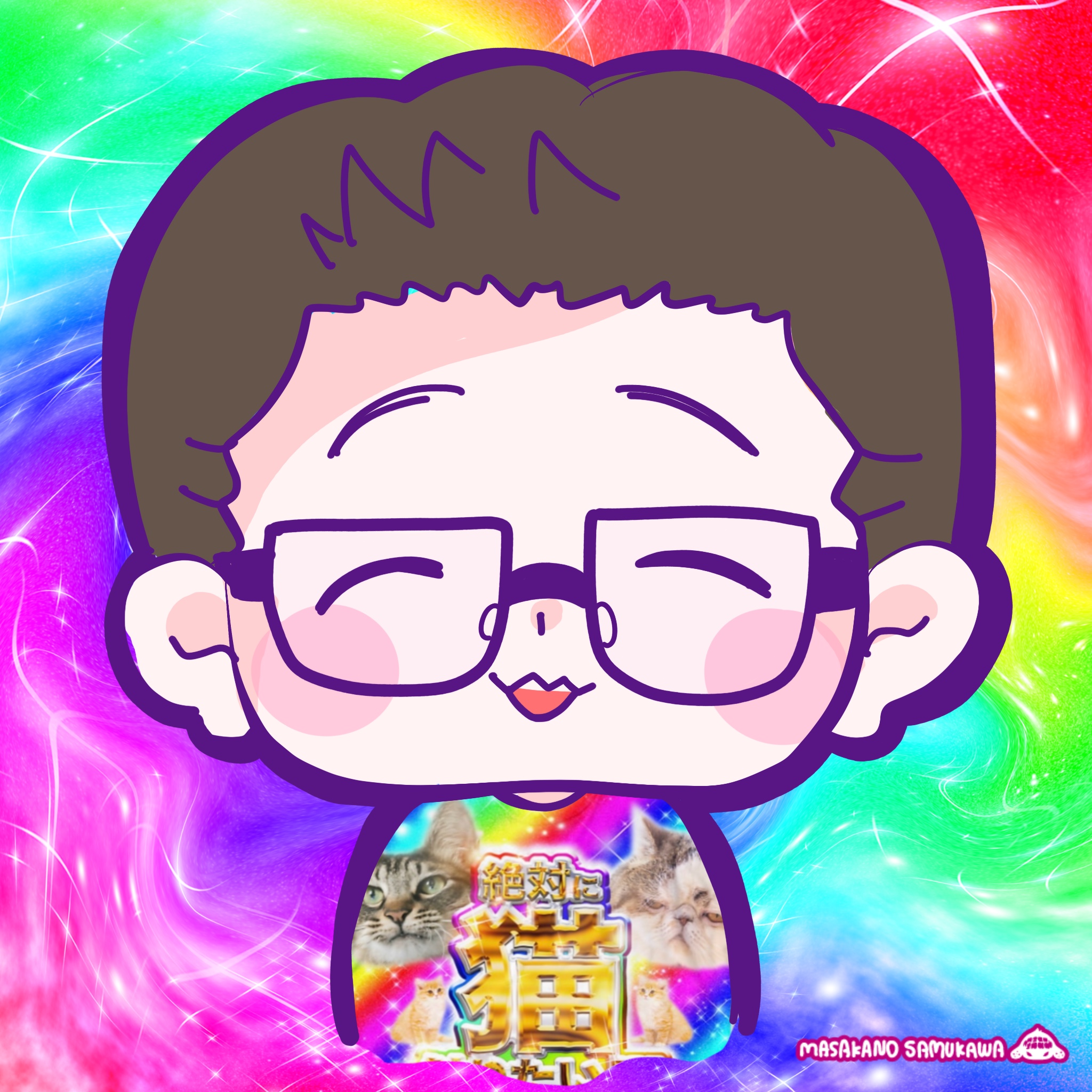 さむちゃんに描いていただいた似顔絵